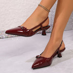 Damen Slingback-Pumps mit schickem Riemen und eleganter Spitze R&B