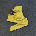 Damen Sportliches Crop Top- und Leggings-Set mit atmungsaktivem Material R&B