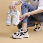 Damen Sportliche Sneakers mit atmungsaktivem Mesh-Obermaterial und dämpfendem Sohlenprofil R&B