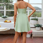 Damen Sommerliches Trägerkleid mit verspieltem A-Linien-Schnitt R&B