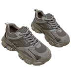 Damen Sportliche Lauf sneakers mit atmungsaktiver Mesh-Oberfläche und geräuschdämpfender Sohle R&B