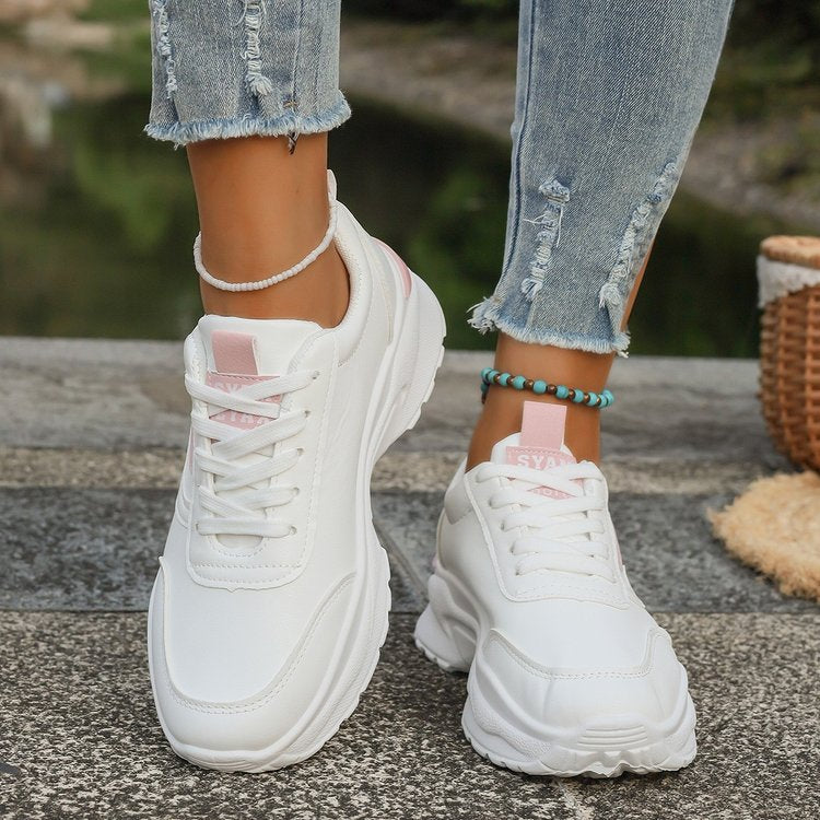 Damen modische Sneaker mit dicker profilierter Sohle und sportlichem Design R&B