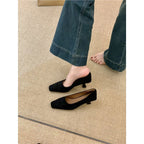 Damen elegante Ballerinas aus feinem Veloursleder R&B