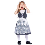 Damen nan traditionelles Dirndlkleid mit Spitzenbluse und bestickter Tüllschürze R&B