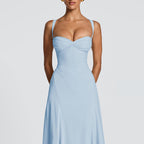 Damen Elegantes Maxikleid mit raffinierten Trägerdetails und schmeichelndem Schnitt R&B
