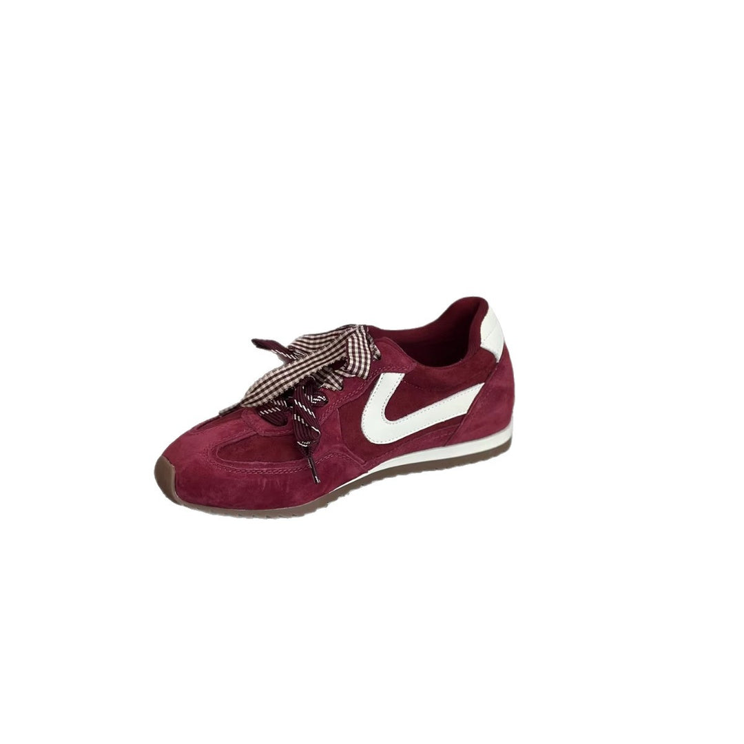 Damen Sportliche Sneakers mit verspieltem Rüschendesign und komfortabler Dämpfung R&B