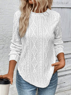 Damen Strickpullover mit strukturiertem Design R&B
