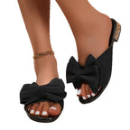 Damen Sandalen mit imposanten Schleifenapplikationen und komfortabler Sohle R&B
