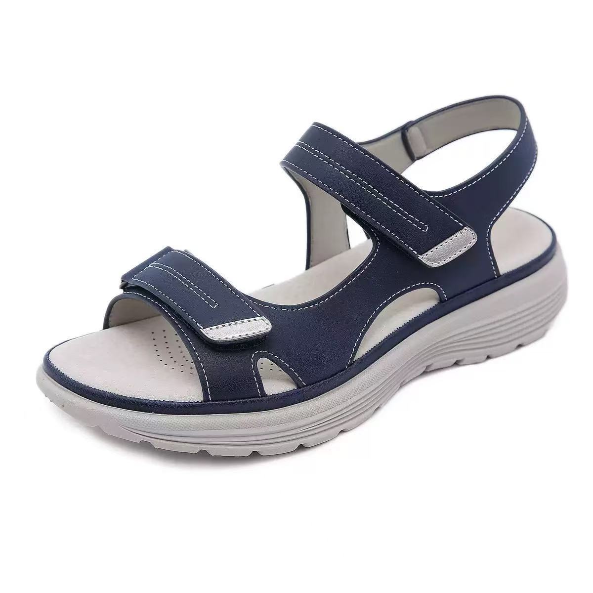 Damen modische Sandalen mit variablen Riemen und anatomischem Fußbett R&B