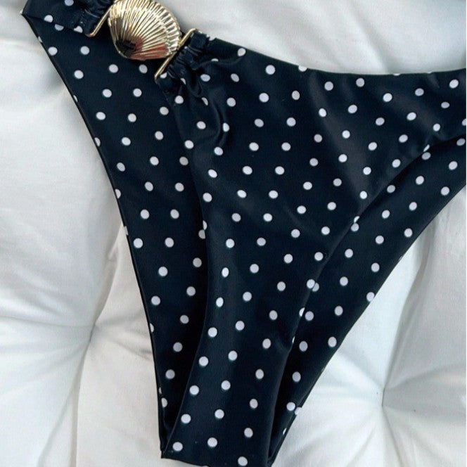Damen Bandeau-Bikini-Set mit Muschel-Detail R&B