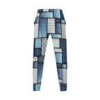 Damen trendige Patchwork-Hose R&B