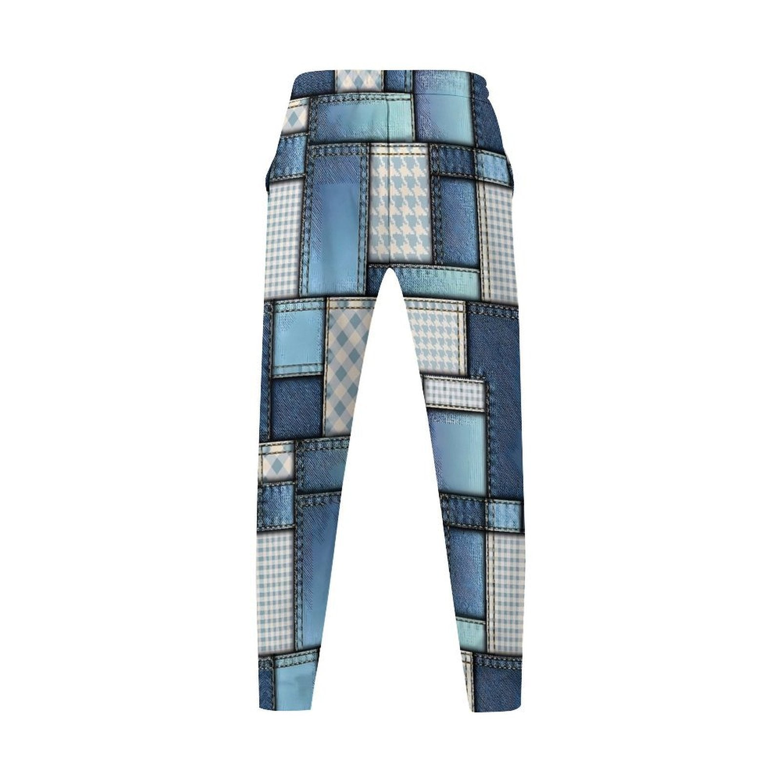 Damen trendige Patchwork-Hose R&B