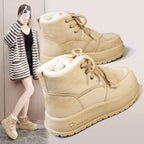 Damen modische gefütterte Winterstiefel mit rutschfester Sohle R&B