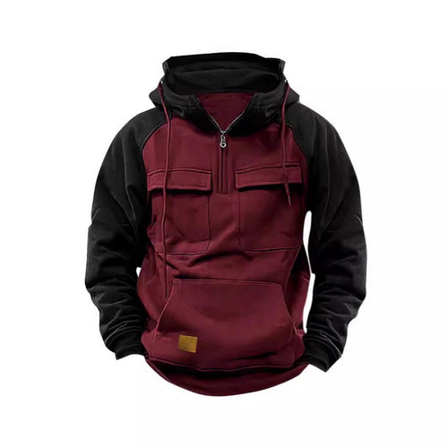 Herren Funktioneller Hoodie mit praktischen Taschen und innovativem Design R&B