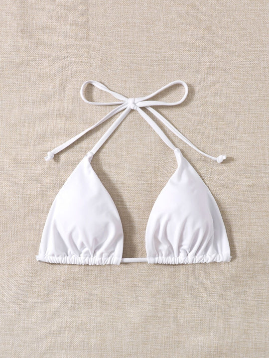 Damen Triangel-Bikini mit verstellbaren Bändern und elastischem Taillenbund R&B