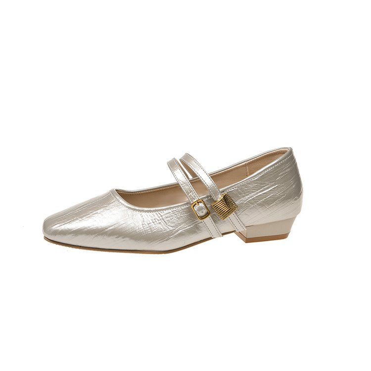 Damen elegante Ballerinas mit verstellbarem Riemen R&B