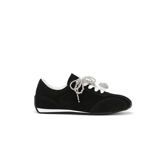 Damen Modische Sneakers mit funkelnden Ziersteinen R&B