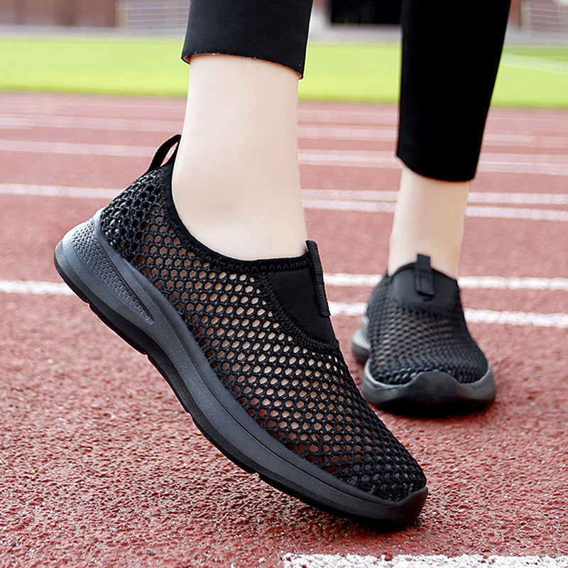 Damen Atmungsaktive Slip-On Sneakers mit elastischem Einschlupfdesign R&B
