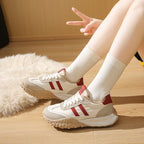 Damen Sportliche Sneakers mit bequemem Fleece-Innenfutter und rutschfester Sohle R&B