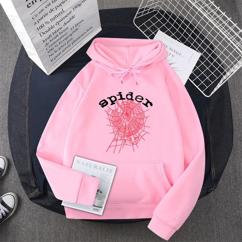 Damen Kapuzensweater mit kreativem Spinnenmotiv