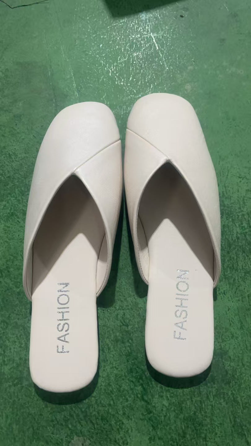 Damen offene Slipper mit modernem Kreuzschnitt und komfortabler Innensohle R&B