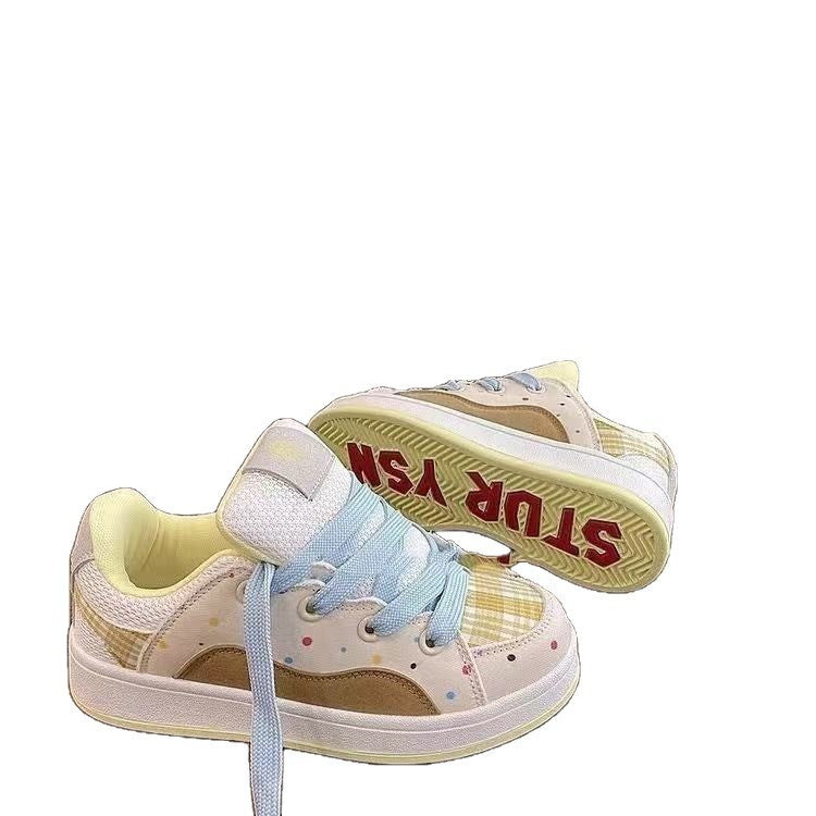 Damen Sportliche Sneakers mit verspieltem Karomuster und höchstem Tragekomfort R&B