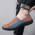 Unisex nan geflochtene elastische Slipper mit leichter dämpfender Sohle R&B