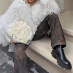 Damen Kunstfelljacke im extravagant gefransten Design R&B