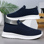 Damen Slip-On Sneakers mit atmungsaktivem Strickobermaterial von R&B