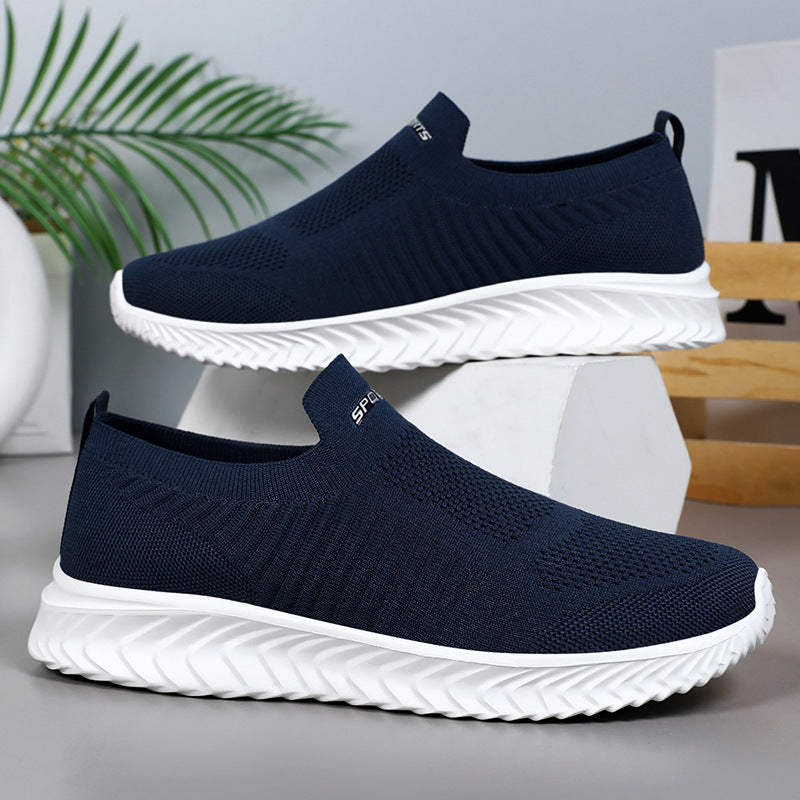 Damen Slip-On Sneakers mit atmungsaktivem Strickobermaterial von R&B