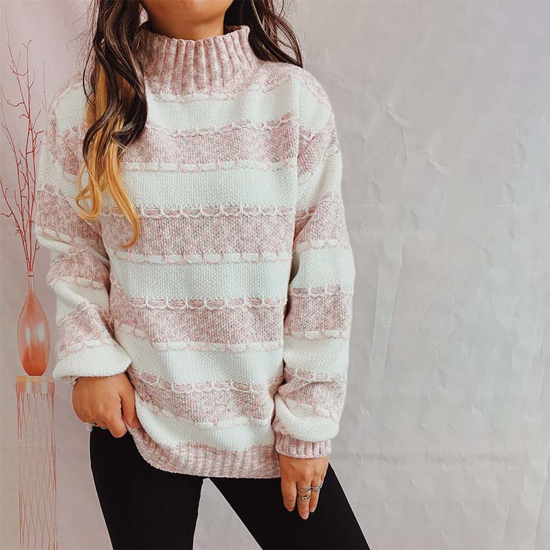 R&B | Weiche Strickjacke mit Strukturierten Streifen Acryl Komfortabel und Warm