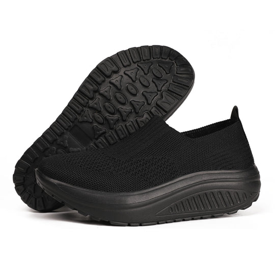 Damen nan Slip-On-Strickschuh mit elastischem Einstieg und viskoelastischer Komfortsohle R&B