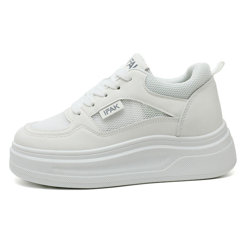 Damen modische Plateau-Sneaker mit atmungsaktivem Obermaterial und dämpfender Laufsohle R&B
