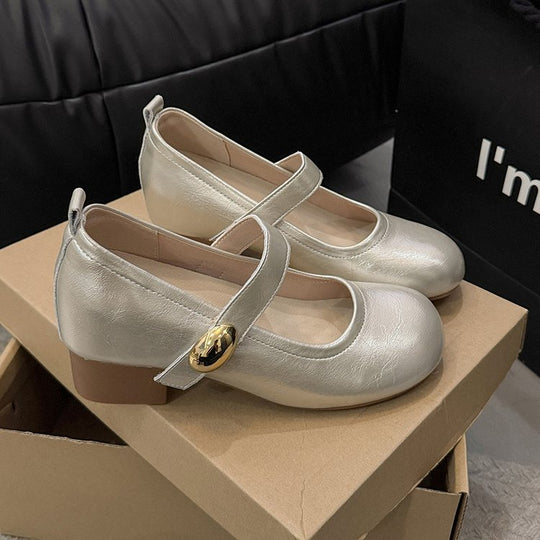 Damen elegantes Mary Jane Schuhwerk mit verstellbarem Riemen R&B