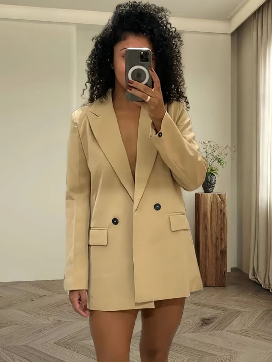 Damen Modischer Oversized Blazer R&B