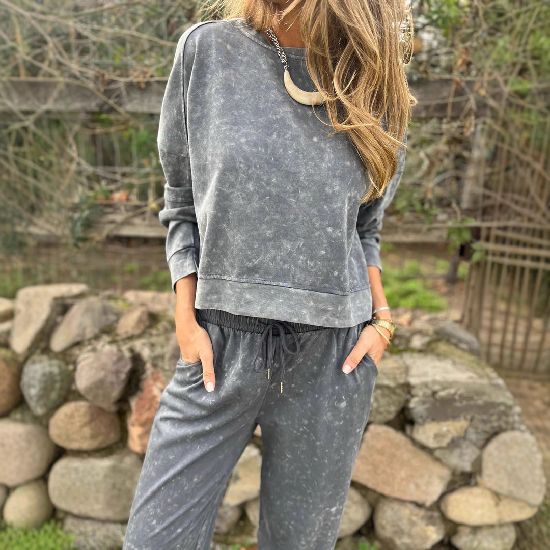 Damen Lässiger Sweatanzug im Vintage-Look R&B
