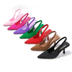 Damen Slingback-Pumps mit elegantem spitzen Fußbett R&B