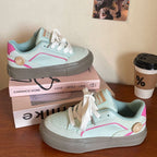 Damen Trendige Sneaker mit modischer Oberflächenstruktur und atmungsaktiver Innensohle