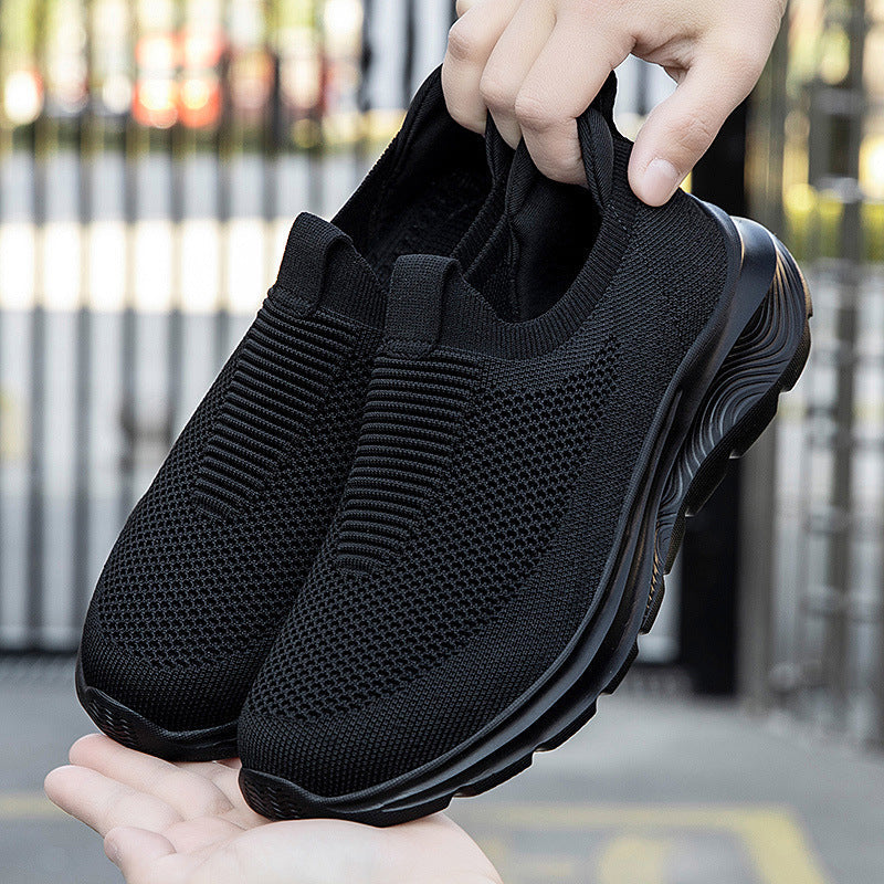 Damen nan nahtloser Strick-Slip-On mit elastischem Einstieg, gepolstertem Komfortfußbett und profiliertem Leichtlaufsohlen-Design R&B