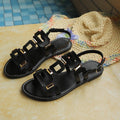Damen Sandalen mit modischen geometrischen Riemen und komfortabler Fußbettgestaltung