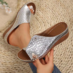 Damen Glänzende und elegante Sandalen