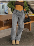 Damen lockere Jeans R&B