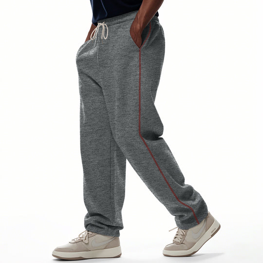 Herren bequeme Sweatpants mit kontrastierenden Nähten und praktischen Seitentaschen R&B