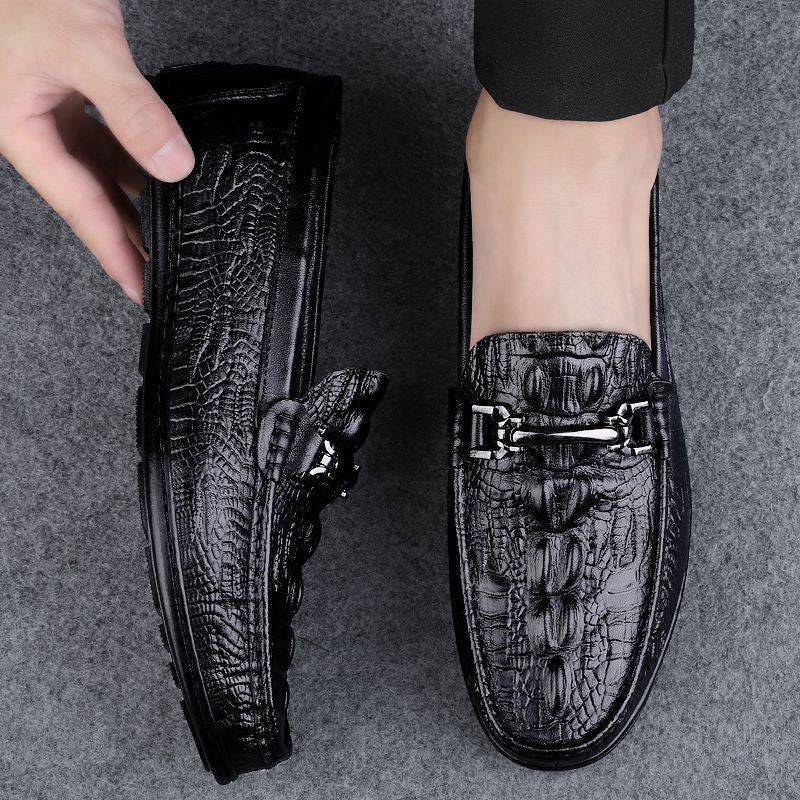 Herren Elegante Mokassins aus hochwertigem Leder mit modischem Detail R&B