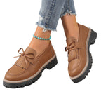 Damen Mokassins mit modischem Fransen-Design und bequemer Sohle R&B