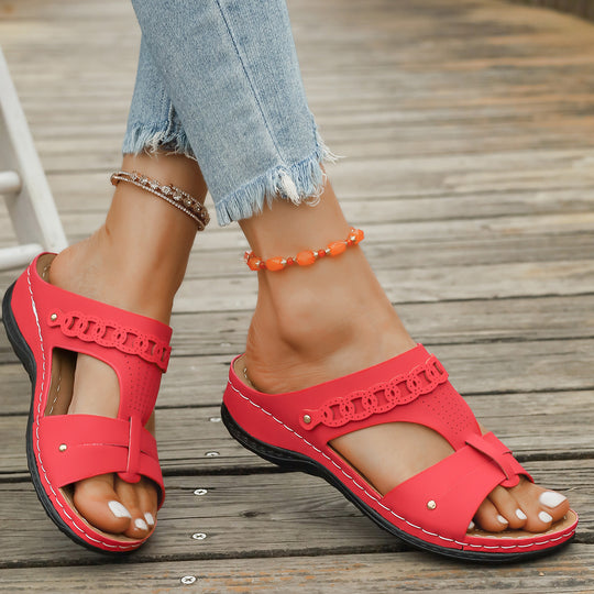 Damen Komfortable Sandalen mit stilvollem Riemchendesign R&B