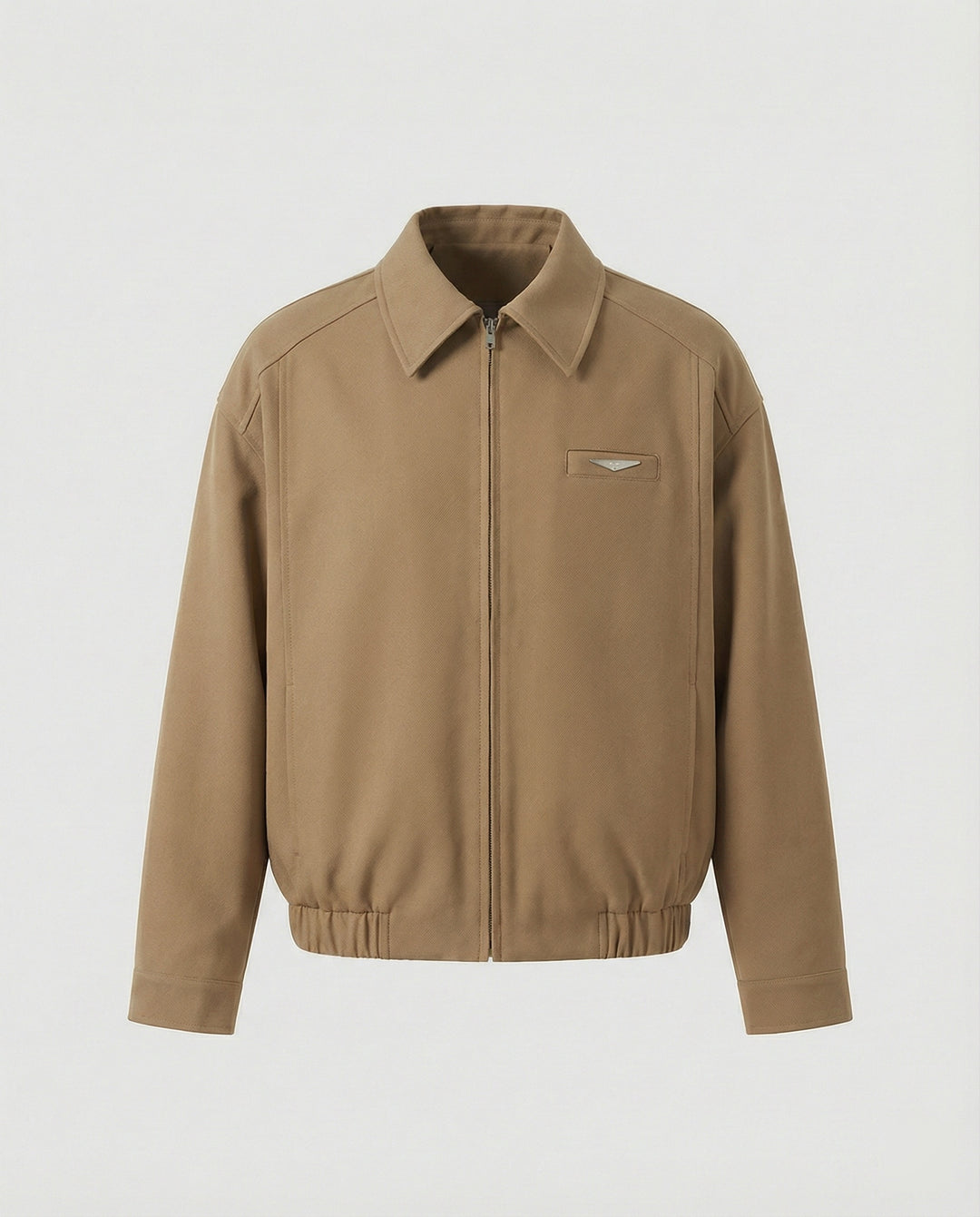 Mu Series Herren Kurzjacke im Vintage Baseball-Stil Executive Look Khaki
