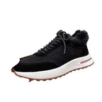Damen Sportliche Sneakers mit luxuriösem Fellkragen R&B