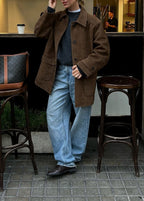 R&B | Wildleder Button-Up Jacke
