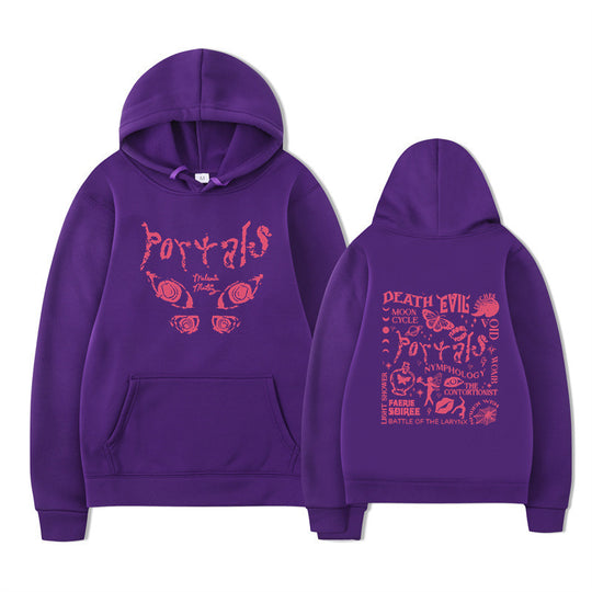Damen Kapuzenpullover mit kreativem Motiv und bequemer Passform R&B